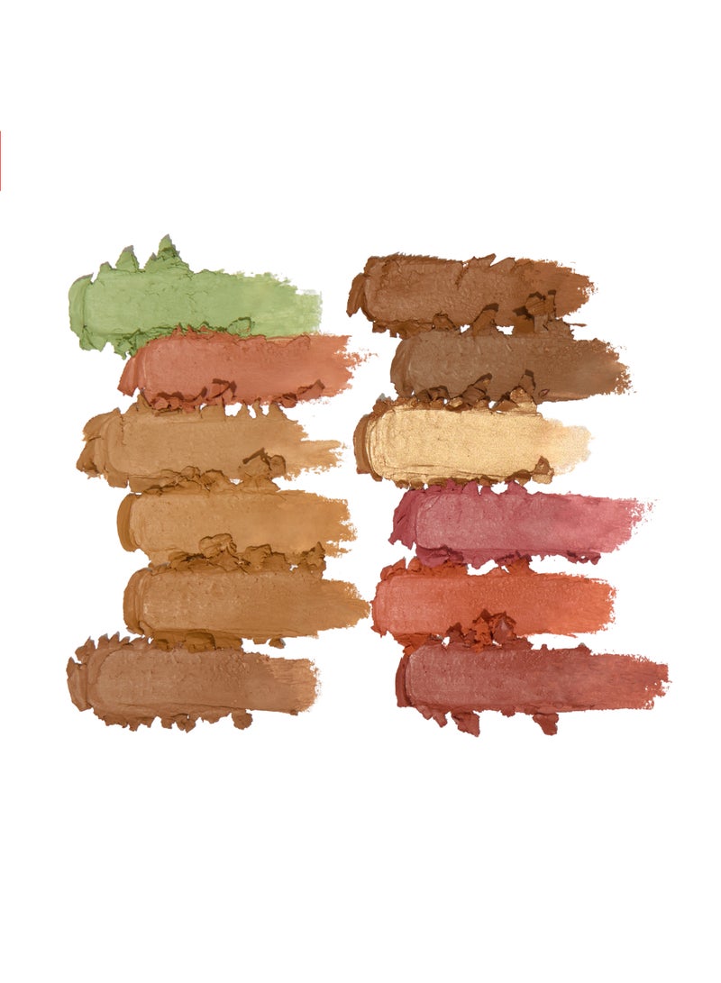 REVOLUTION Everything Base Face Icon Complexion Palette Medium - Image 3